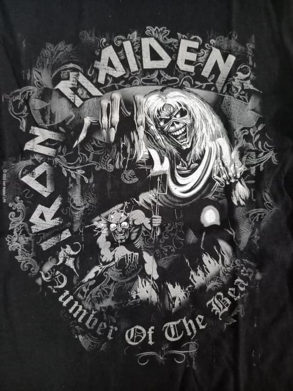 Iron Maiden Number of the Beast Watermark  T-Shirt