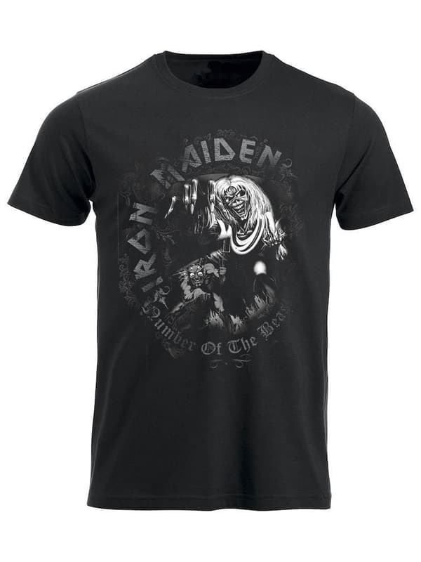 Iron Maiden Number of the Beast Watermark  T-Shirt