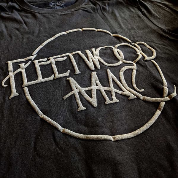 Fleetwood Mac Unisex T-shirt i bomuld med klassisk logo til voksne