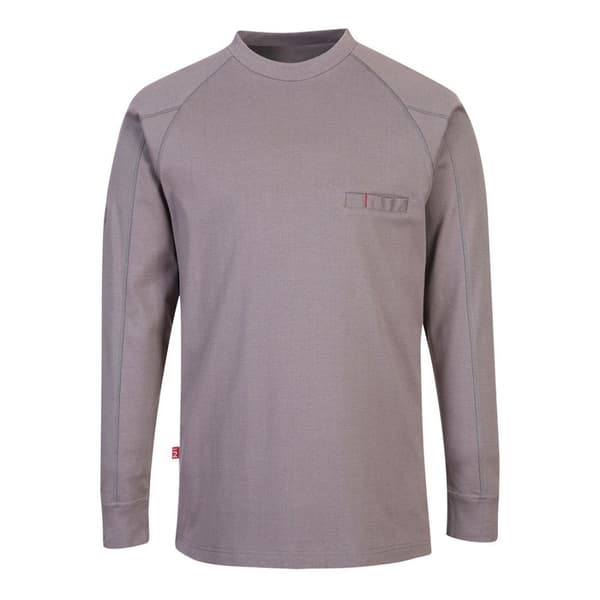 Portwest Mens Flame Resistant Crew Neck T-Shirt