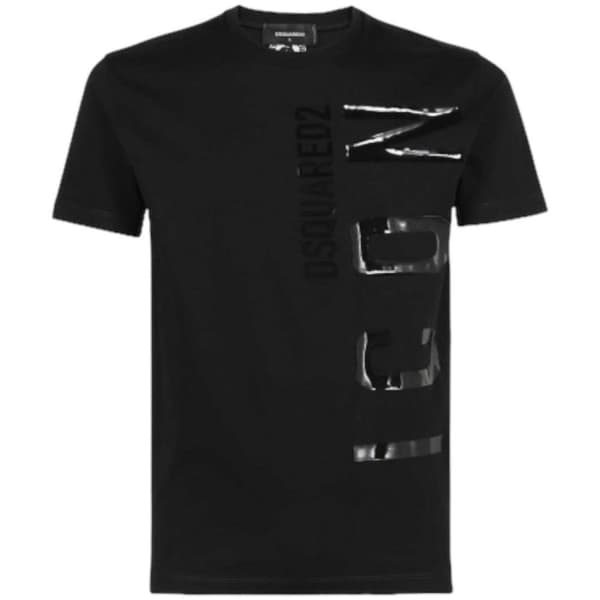 Dsquared2 S79GC0043 Vertical Icon Logo Black T-shirt
