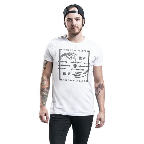 While She Sleeps Unisex voksen-t-shirt i bomuld, Silence Speaks