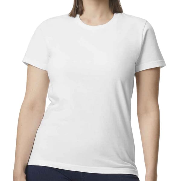 Gildan Mellemvægts Soft Touch T-shirt til kvinder/damer