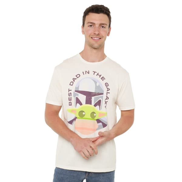 Star Wars: The Mandalorian T-shirt med far og barn til mænd