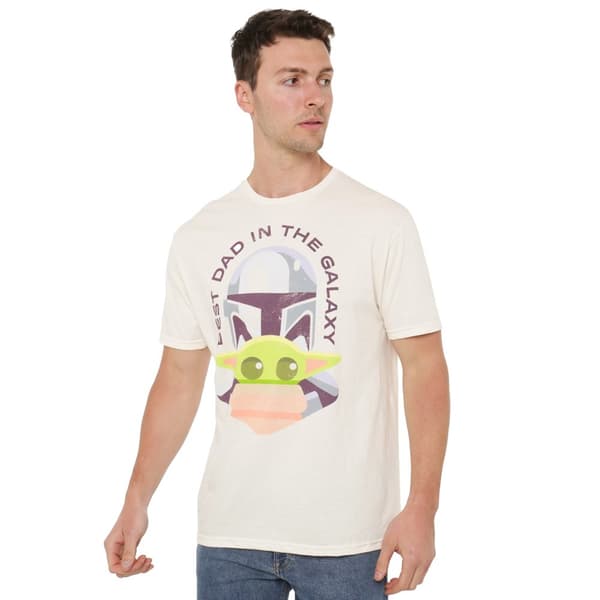Star Wars: The Mandalorian T-shirt med far og barn til mænd