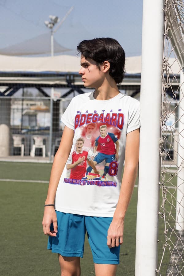 Martin Ødegaard Arsenal Norge spelare t-shirt sportströja