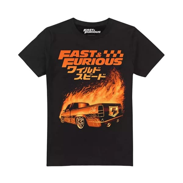 Fast & Furious T-shirt til mænd med ild