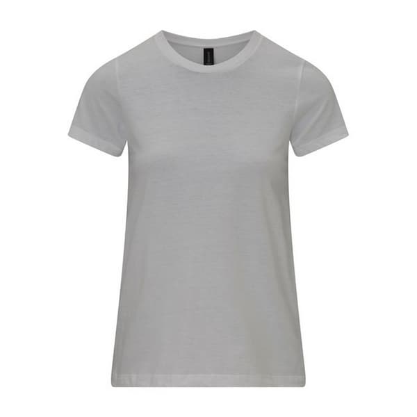 Gildan Dam/Tjej Softstyle CVC Ringspun Bomull T-Shirt White L