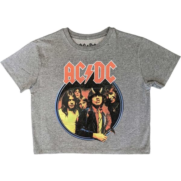 AC/DC Dam/Lady Highway To Hell Crop Top