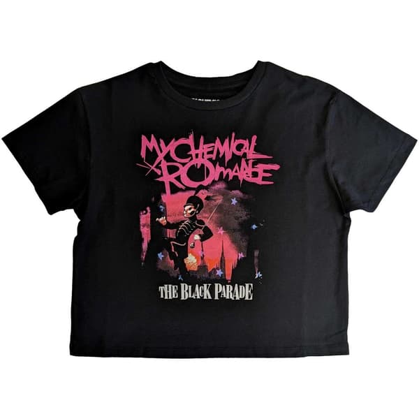 My Chemical Romance Kvinnor/Damer March Crop Top Black M