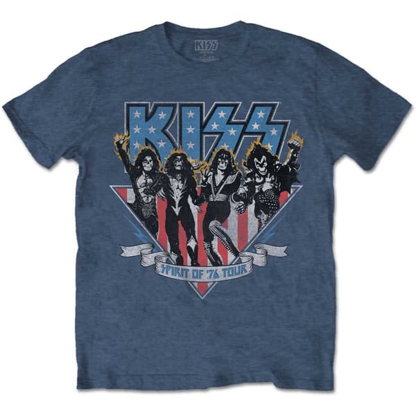 Kiss Unisex T-shirt Americana för vuxna