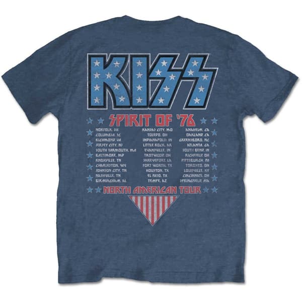 Kiss Unisex T-shirt Americana för vuxna