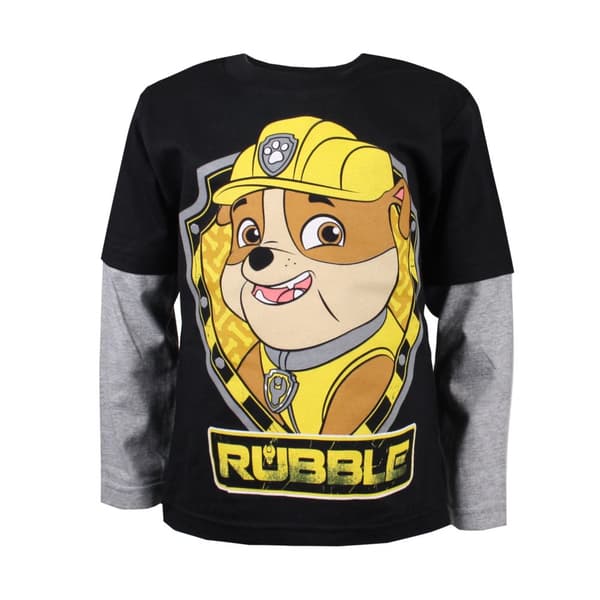 Paw Patrol Långärmad t-shirt - Rubble Shield för barn/unga