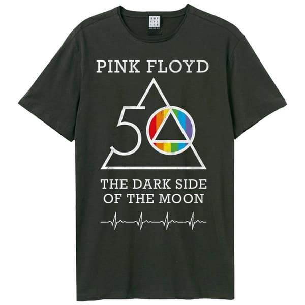 Amplified Unisex Adult The Dark Side Of The Moon Pink Floyd 50th Anniversary T-Shirt