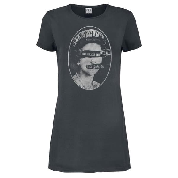 Amplified Womens/Ladies God Save The Queen Sex Pistols T-Shirt Dress