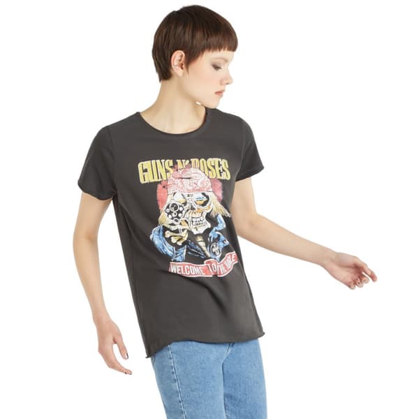 Amplified Womens/Ladies Welcome To The Jungle Guns N Roses T-Shirt
