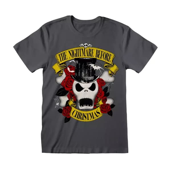 Nightmare Before Christmas Unisex vuxen Jack Skellington hatt t-shirt Light Graphite M