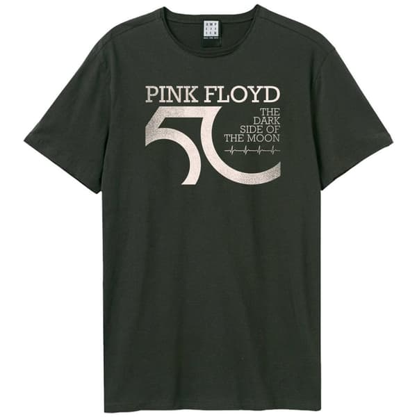 Amplified Unisex vuxen t-shirt med rosa Floyd-logga Charcoal XS