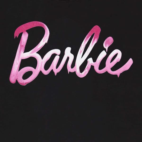 Barbie Unisex Adult Melted Logo T-Shirt