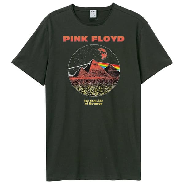 Amplified Unisex vuxen Vintage Pyramids Pink Floyd T-shirt Charcoal XS