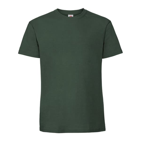 Fruit of the Loom Iconic Premium Ringspun Bomull T-shirt för herrar Bottle Green XL Fruit of the Loom Iconic Premium Ringspun Bomull T-shirt för herrar Bottle Green XL
