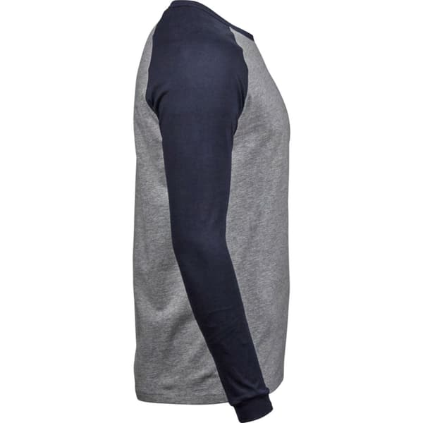 Tee Jay Mens Heather Baseball T-Shirt