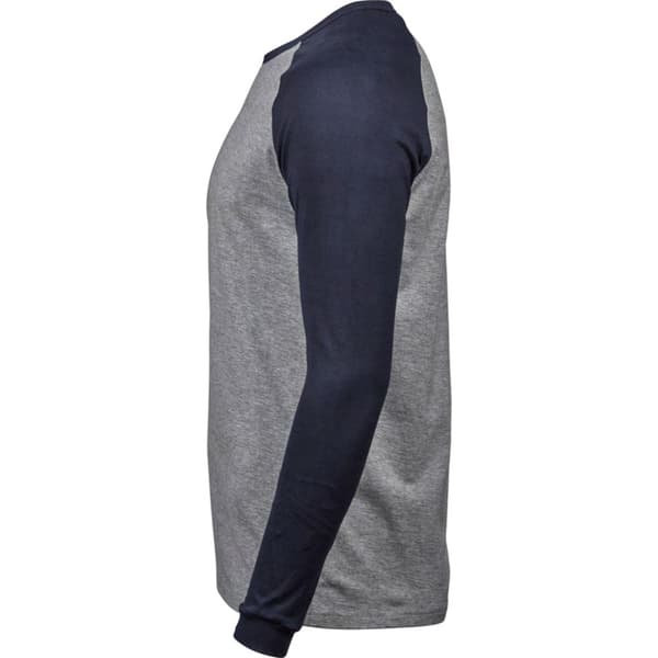 Tee Jay Mens Heather Baseball T-Shirt