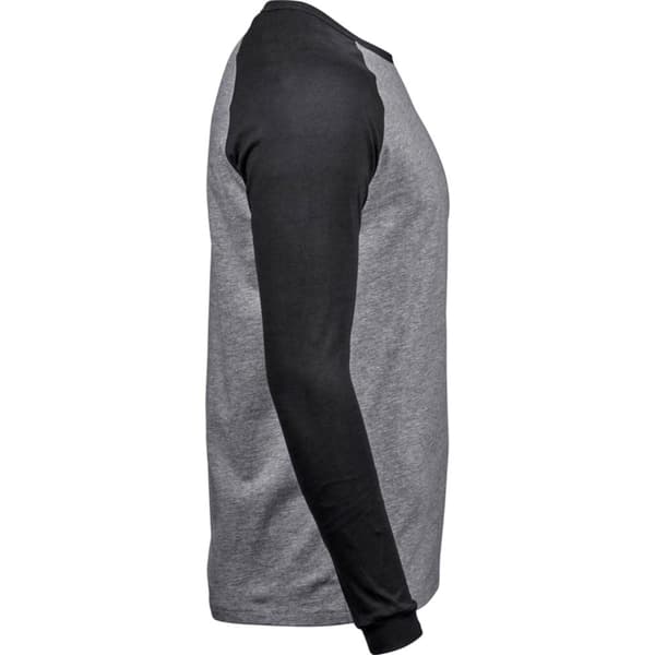 Tee Jay Mens Heather Baseball T-Shirt