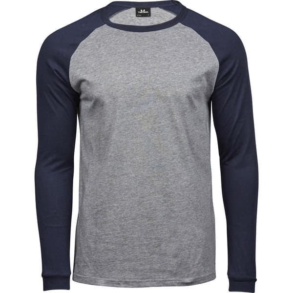 Tee Jay Mens Heather Baseball T-Shirt