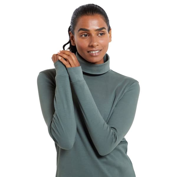 Mountain Warehouse Womens/Ladies Meribel Cotton Roll Neck Long-Sleeved Top
