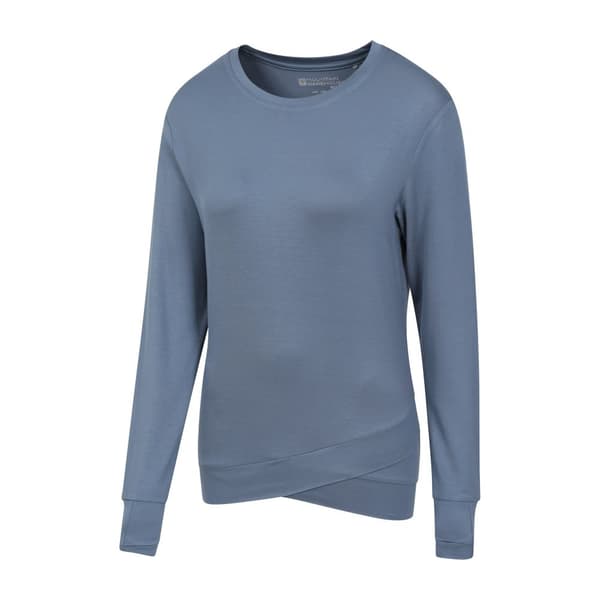 Mountain Warehouse Womens/Ladies Crossover Hem Long-Sleeved Yoga Midlayer