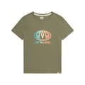 Miniatyrbillede 1 af 4: Animal Womens/Ladies Carina Graphic Print Organic Logo T-Shirt