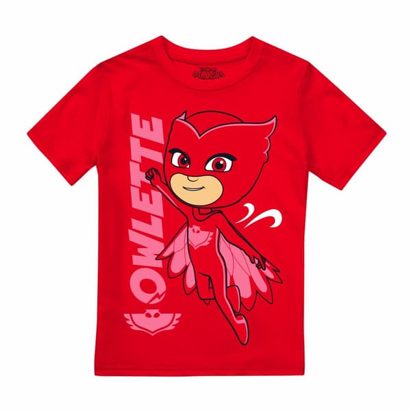 PJ Masks Owlette T-shirt för pojkar Red 3-4 Years