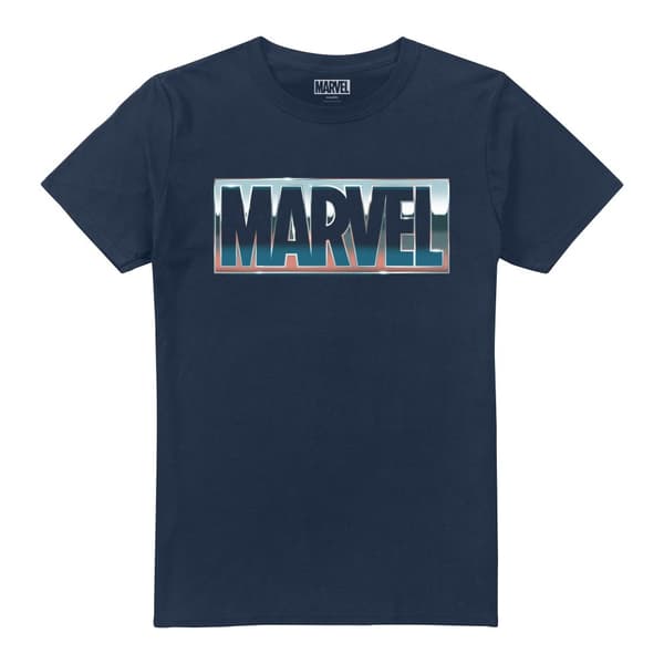 Marvel Blå stål t-shirt för herrar Navy XL