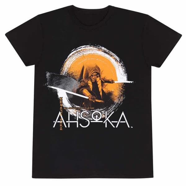 Star Wars Unisex Adult Crossblades Ahsoka T-Shirt Black L