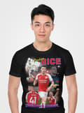Miniatyrbild 4 av 5: Declan Rise Svart t-shirt Arsenal & England spelare