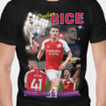 Miniatyrbild 1 av 5: Declan Rise Svart t-shirt Arsenal & England spelare