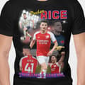 Miniatyrbild 1 av 5: Declan Rise Svart t-shirt Arsenal & England spelare