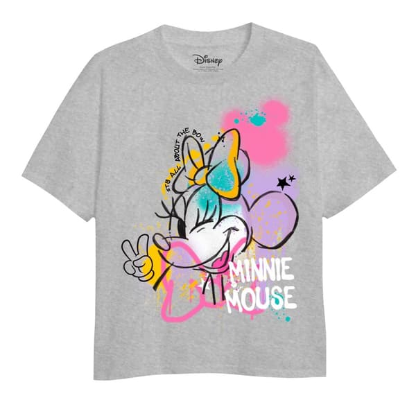 Disney Minnie Mouse Spray Stencil T-shirt för flickor