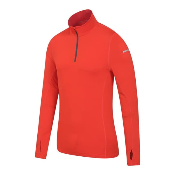 Mountain Warehouse Mens Vault Recycled Half Zip Long-Sleeved Top