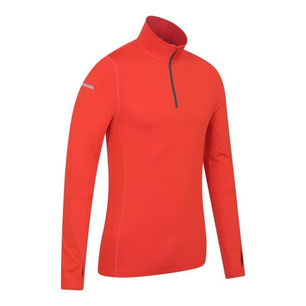 Mountain Warehouse Mens Vault Recycled Half Zip Long-Sleeved Top