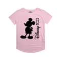 Miniatyrbilde 1 av 2: Disney Womens/Ladies 100 Years Mickey Mouse Silhouette Roll Sleeve T-Shirt