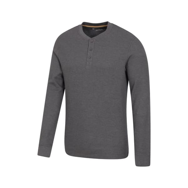 Mountain Warehouse Mens Selby Waffle Henley T-Shirt