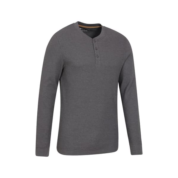 Mountain Warehouse Mens Selby Waffle Henley T-Shirt
