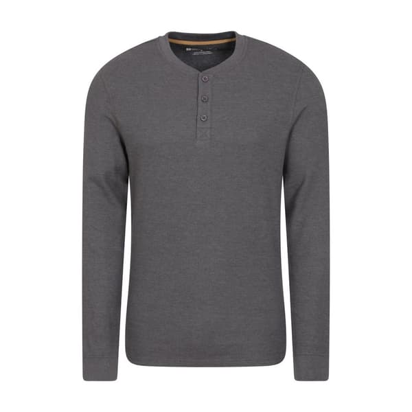 Mountain Warehouse Mens Selby Waffle Henley T-Shirt