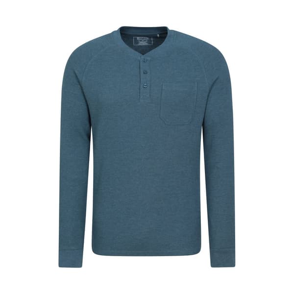 Mountain Warehouse Mens Selby Waffle Henley T-Shirt