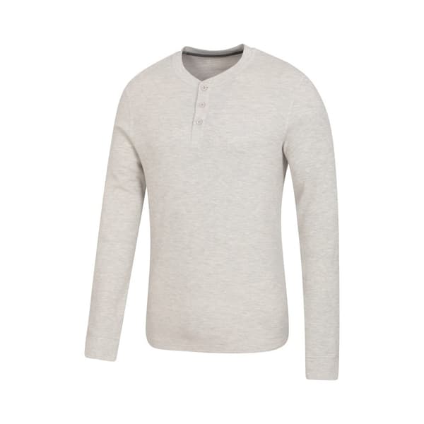 Mountain Warehouse Mens Selby Waffle Henley T-Shirt