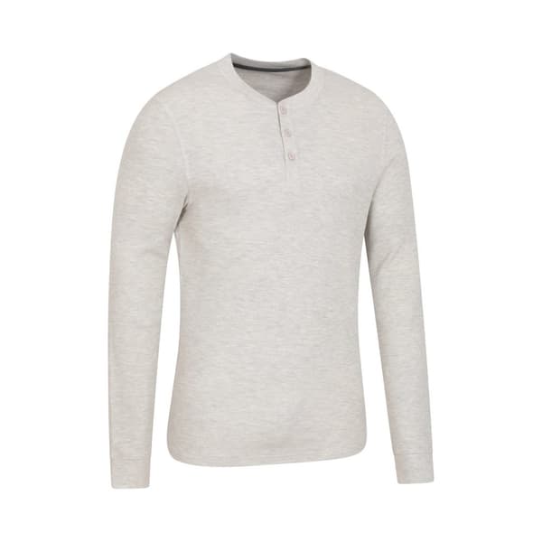 Mountain Warehouse Mens Selby Waffle Henley T-Shirt