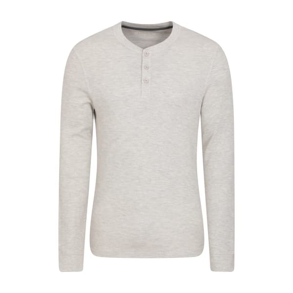 Mountain Warehouse Mens Selby Waffle Henley T-Shirt