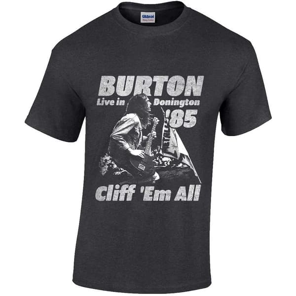 Metallica Unisex Adult Cliff Burton Retro T-Shirt